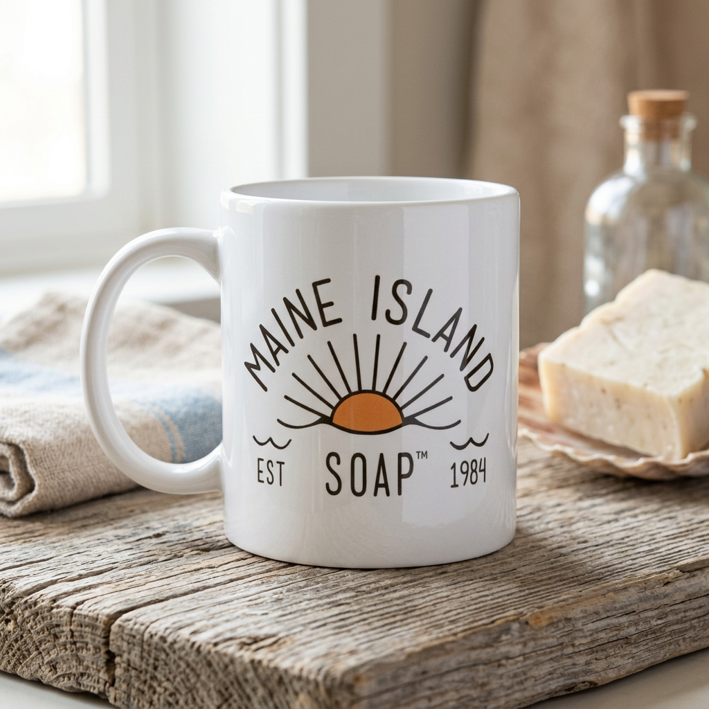 White Glossy Logo Mug