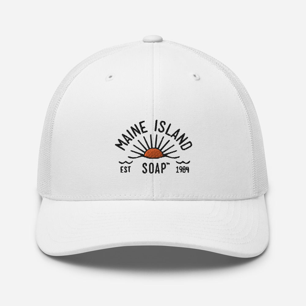 White Glossy Logo Mug - Maine Island Soap